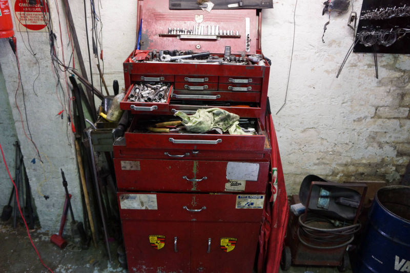 Classic car workshop