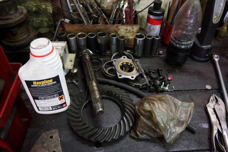Classic car workshop
