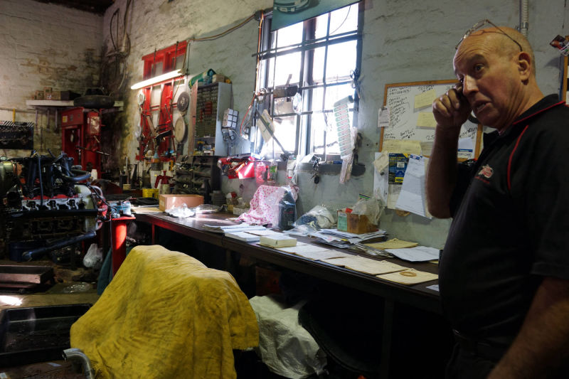 Carlos Cavaco in Glebe workshop