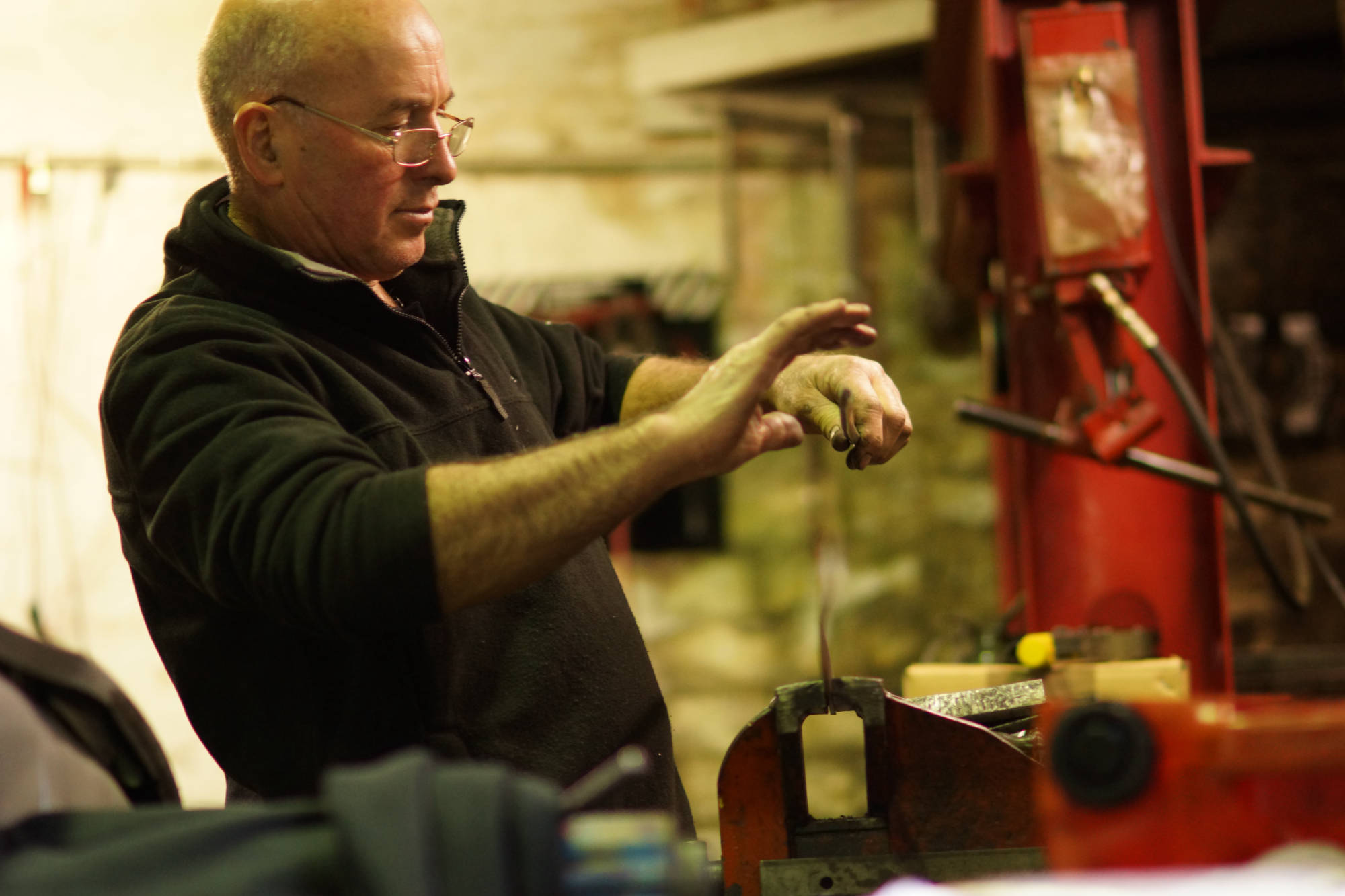 Carlos Cavaco in Glebe workshop