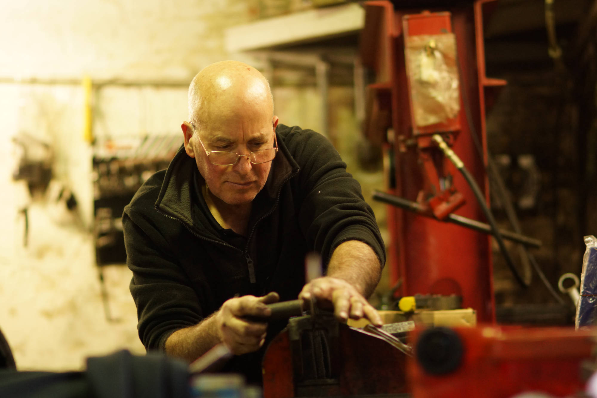 Carlos Cavaco in Glebe workshop