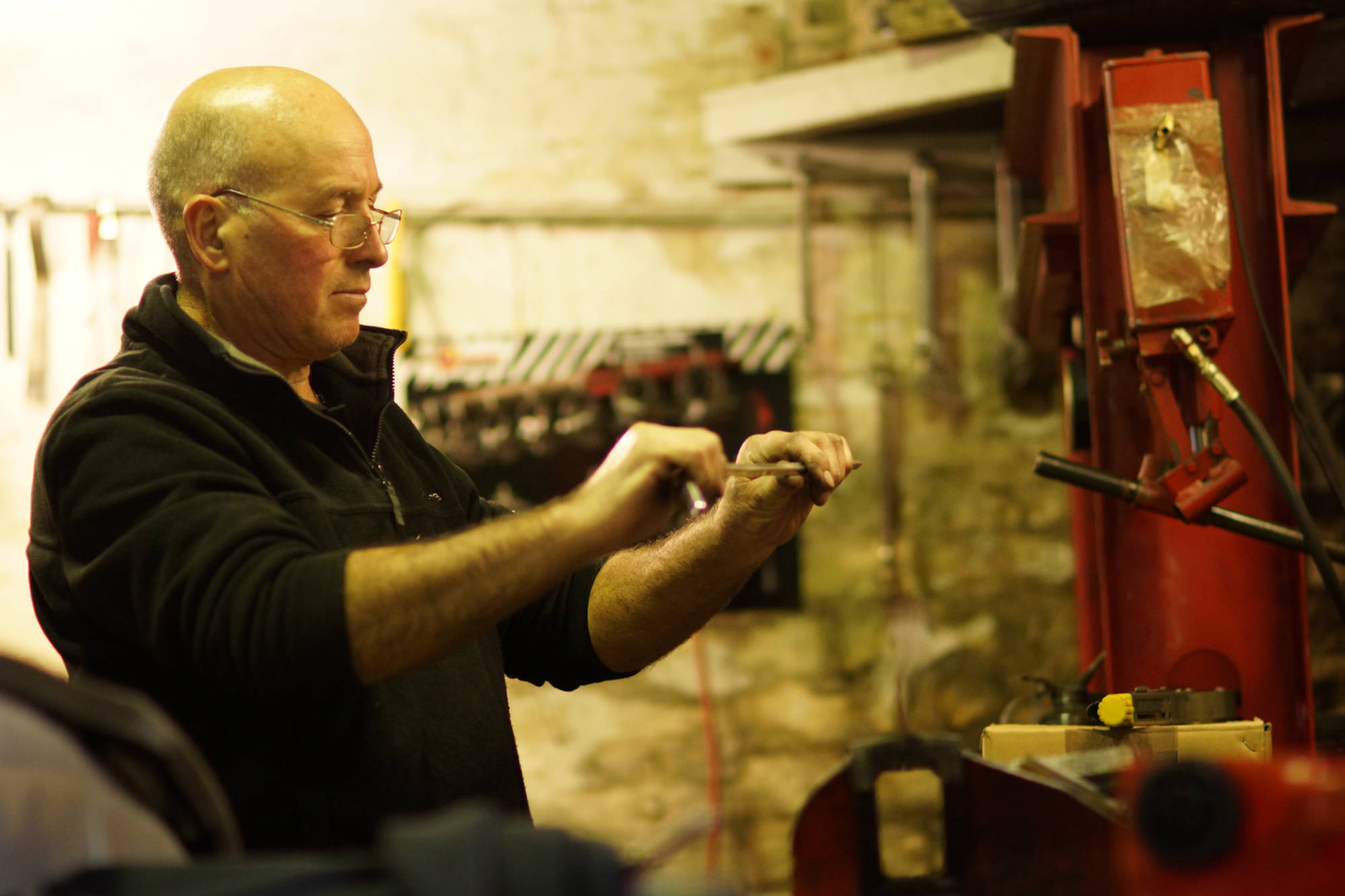 Carlos Cavaco in Glebe workshop