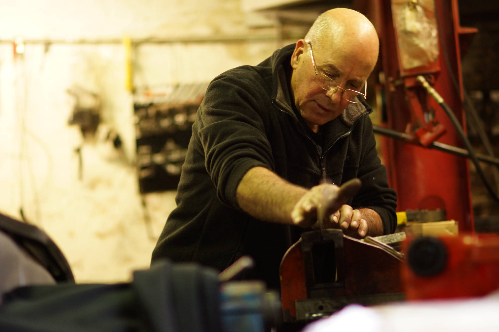 Carlos Cavaco in Glebe workshop