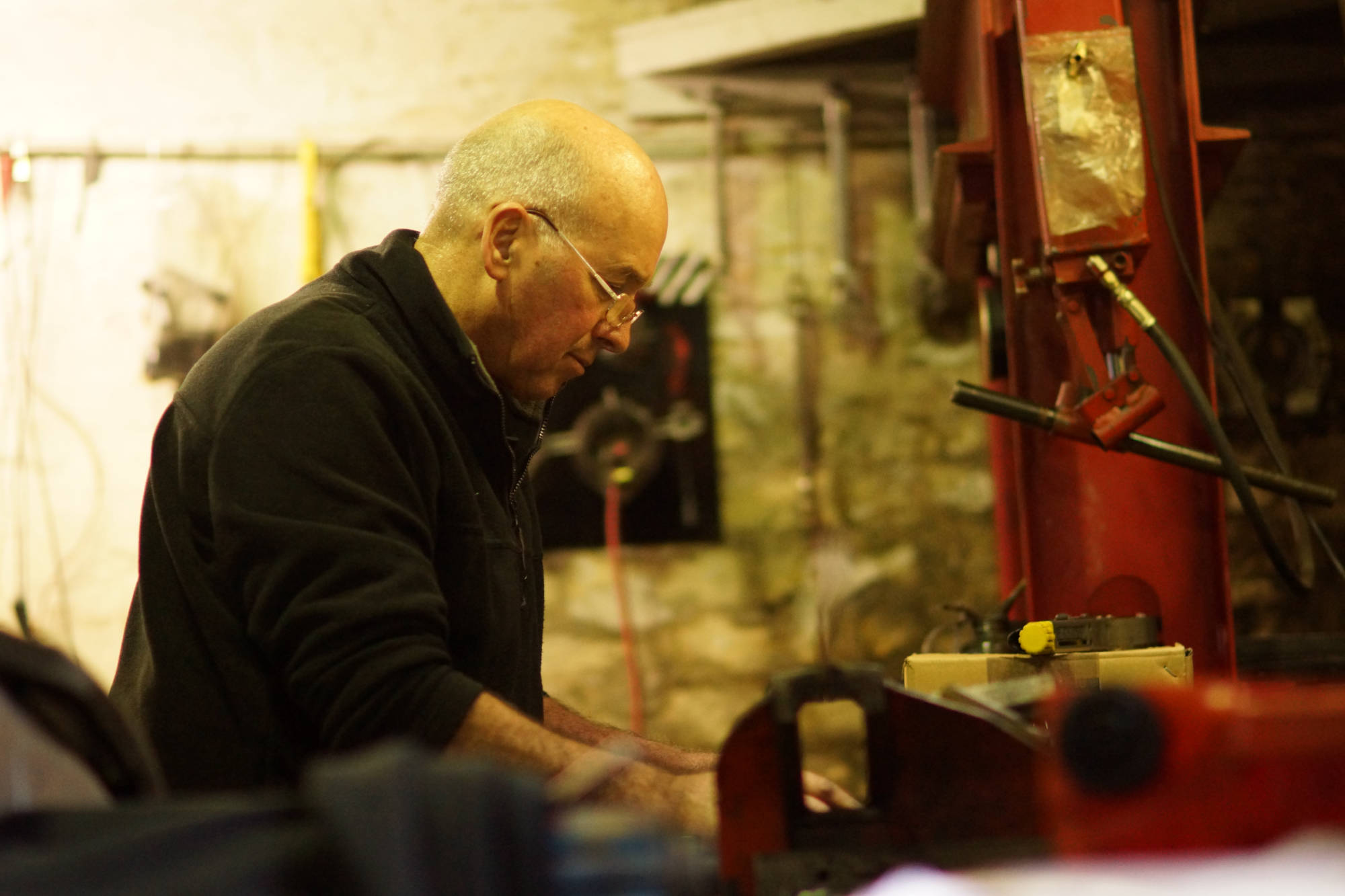 Carlos Cavaco in Glebe workshop