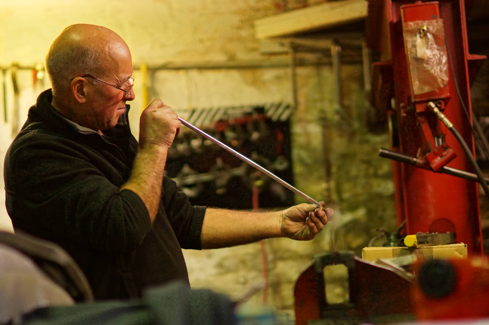 Carlos Cavaco in Glebe workshop