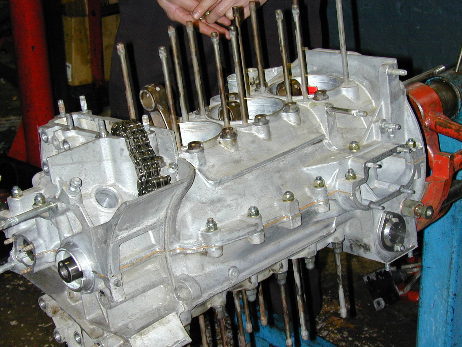 Porsche 930 crankcase assembly